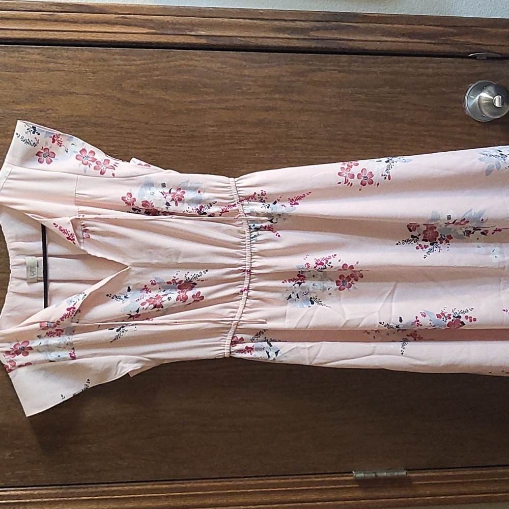 Loft Midi Dress With Flutter Sleeve - image 1